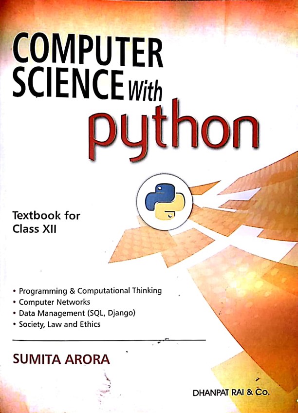 Computer Science with Python Class 12