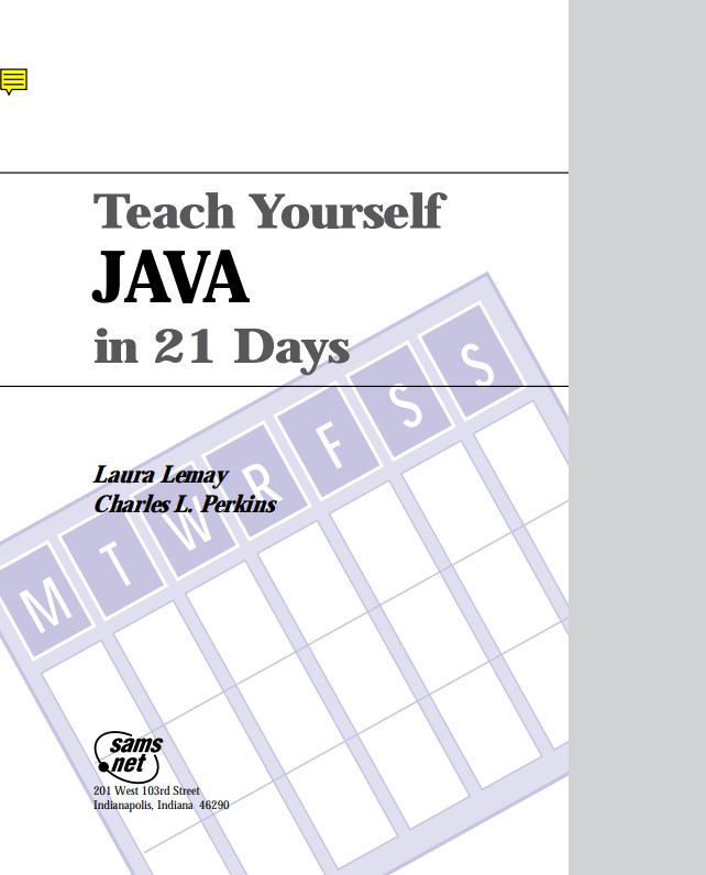 Teach Yourself Java in 21 Days