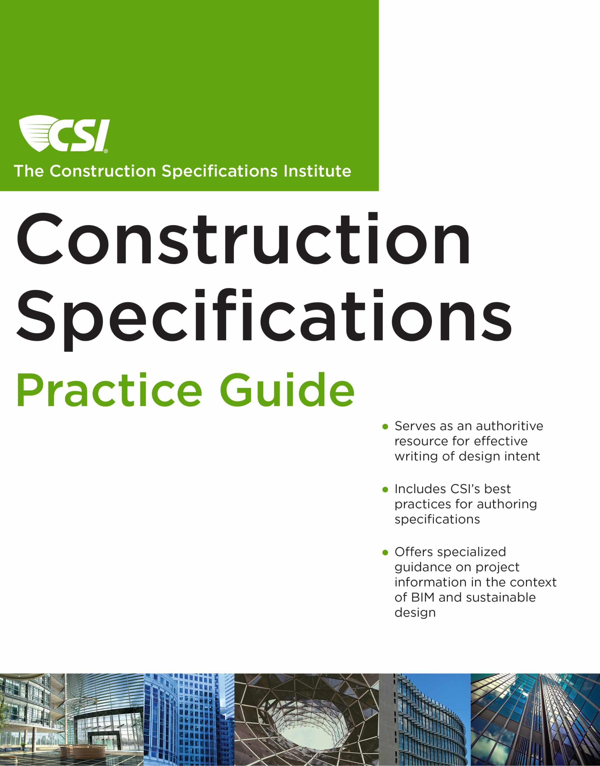 The CSI Construction Specifications Practice Guide